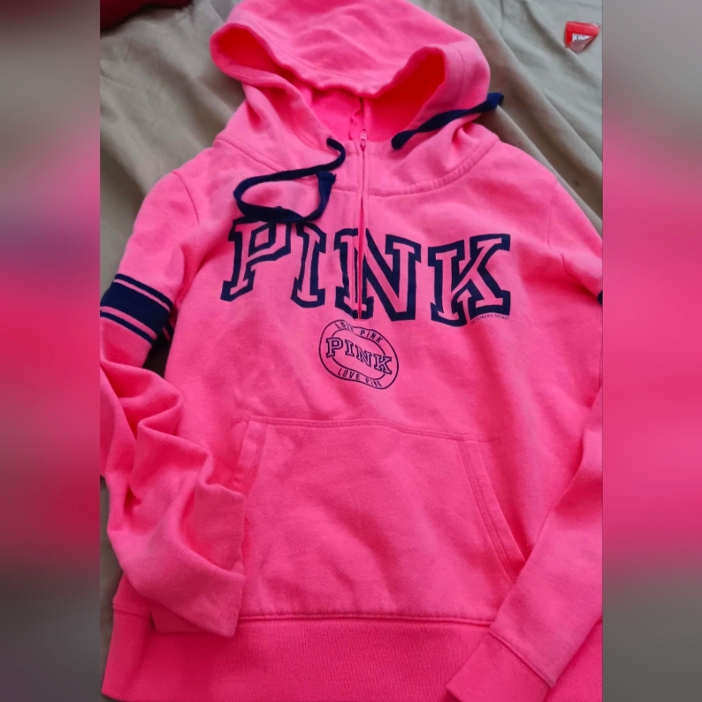 Pink vs hoodie hot pink